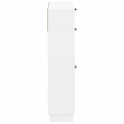 Shoe Cabinet HOORN 78 x 24 x 100 cm Engineered Wood White