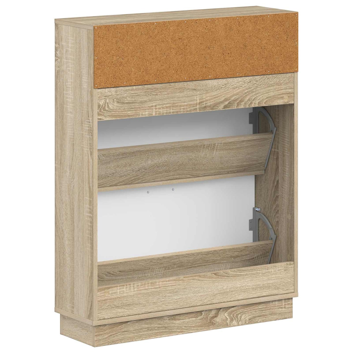 Shoe Cabinet HOORN 78 x 24 x 100 cm Engineered Wood Sonoma Oak