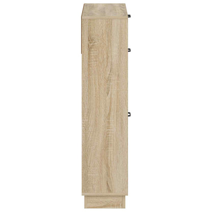 Shoe Cabinet HOORN 78 x 24 x 100 cm Engineered Wood Sonoma Oak