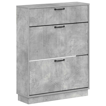 Shoe Cabinet HOORN 78 x 24 x 100 cm Engineered Wood