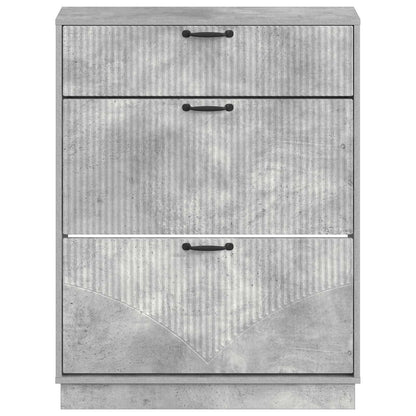 Shoe Cabinet HOORN 78 x 24 x 100 cm Engineered Wood
