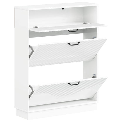 Shoe Cabinet HOORN 78 x 24 x 100 cm Engineered Wood