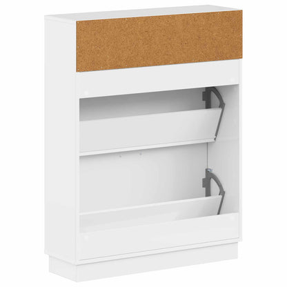 Shoe Cabinet HOORN 78 x 24 x 100 cm Engineered Wood
