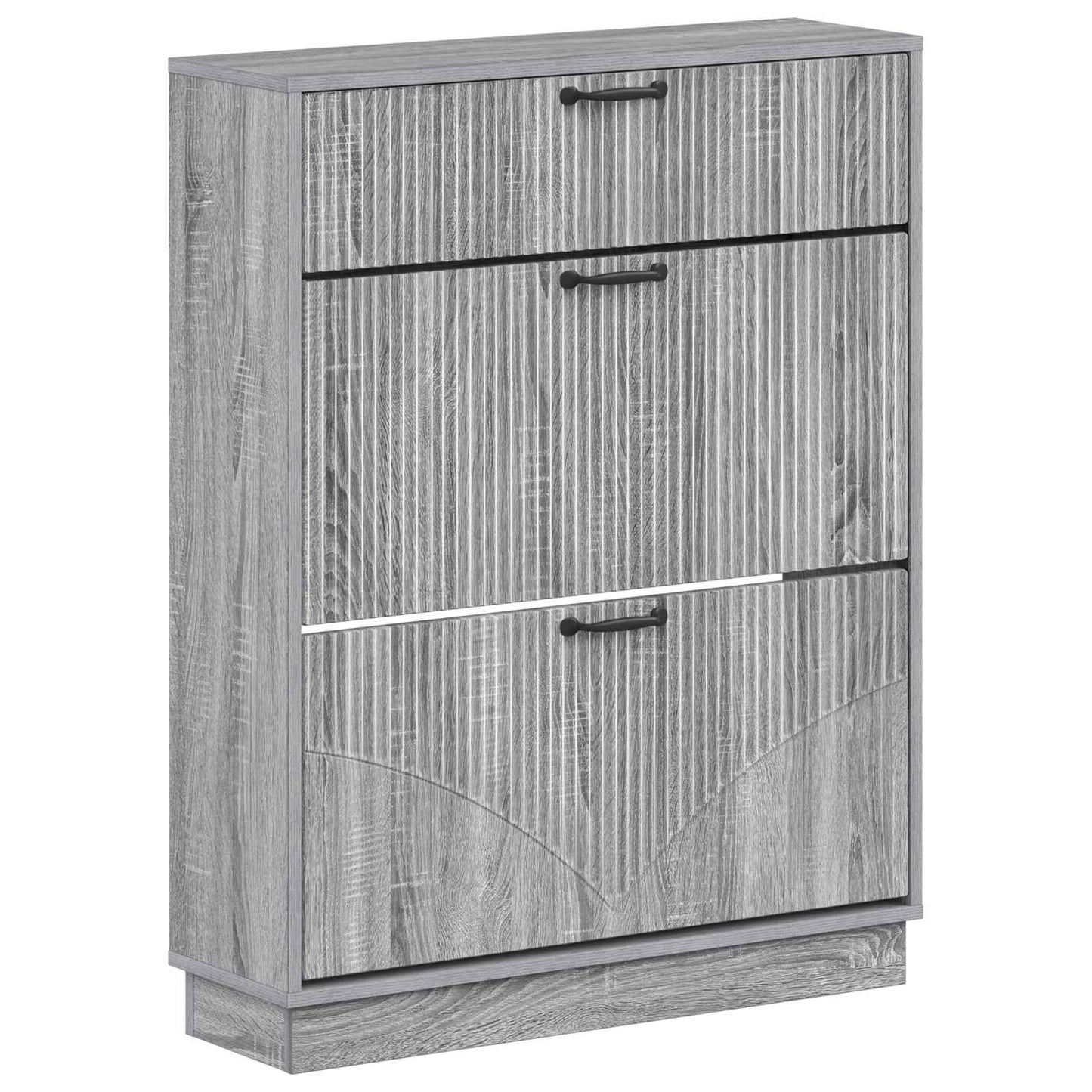 Shoe Cabinet HOORN 78 x 24 x 100 cm Engineered Wood Grey Sonoma