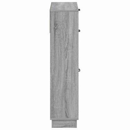 Shoe Cabinet HOORN 78 x 24 x 100 cm Engineered Wood Grey Sonoma