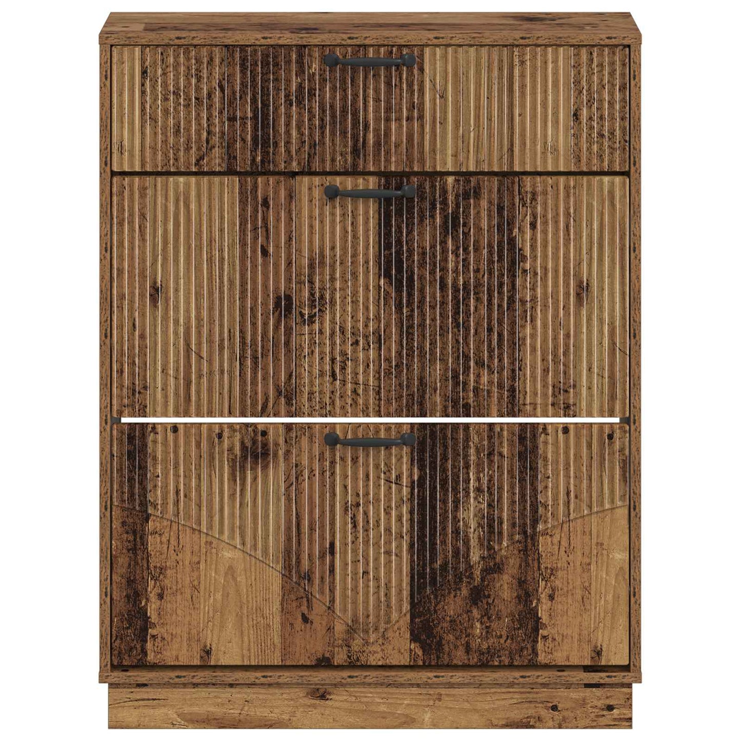 Shoe Cabinet HOORN 78 x 24 x 100 cm Engineered Wood Old Wood