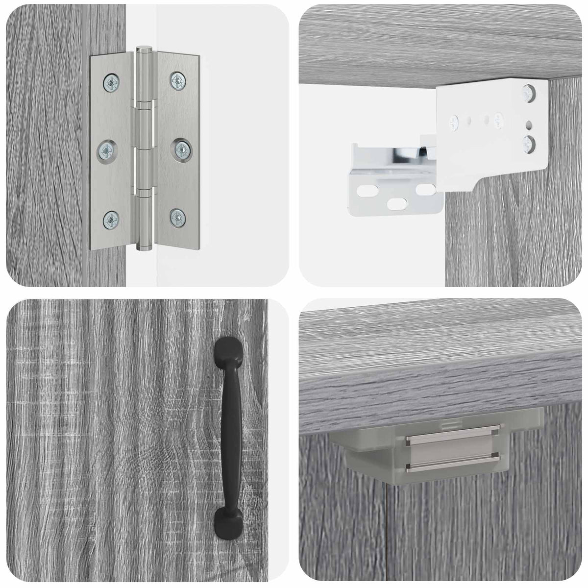 Dartboard Cabinet HOORN Grey Sonoma 52.5 x 10.5 x 53.5 cm