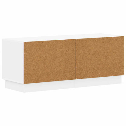 TV Cabinet White Engineered Wood