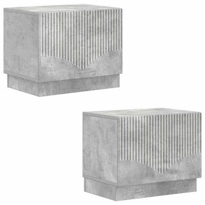 TV Cabinet Concrete Grey Engineered Wood