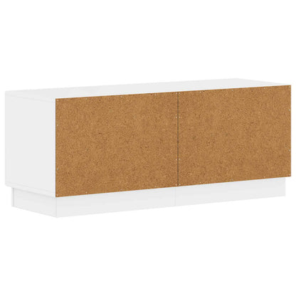 TV Cabinet High Gloss White Engineered Wood