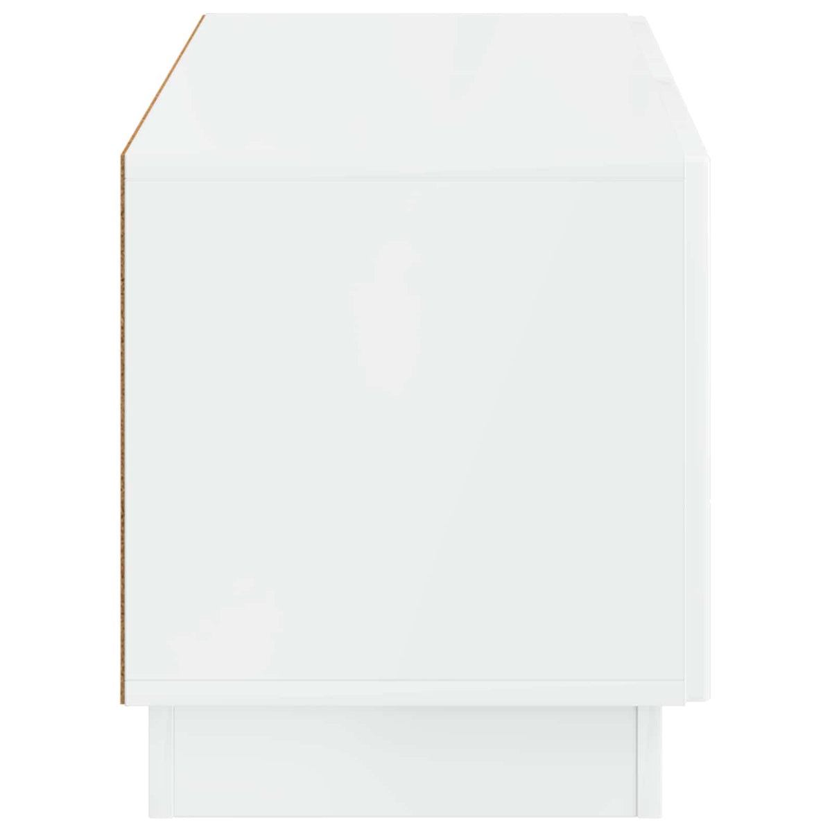 TV Cabinet High Gloss White Engineered Wood
