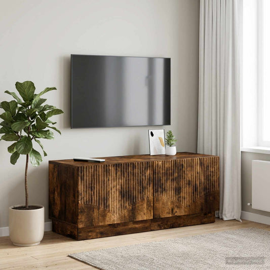 TV Cabinet Smoked Oak Engineered Wood