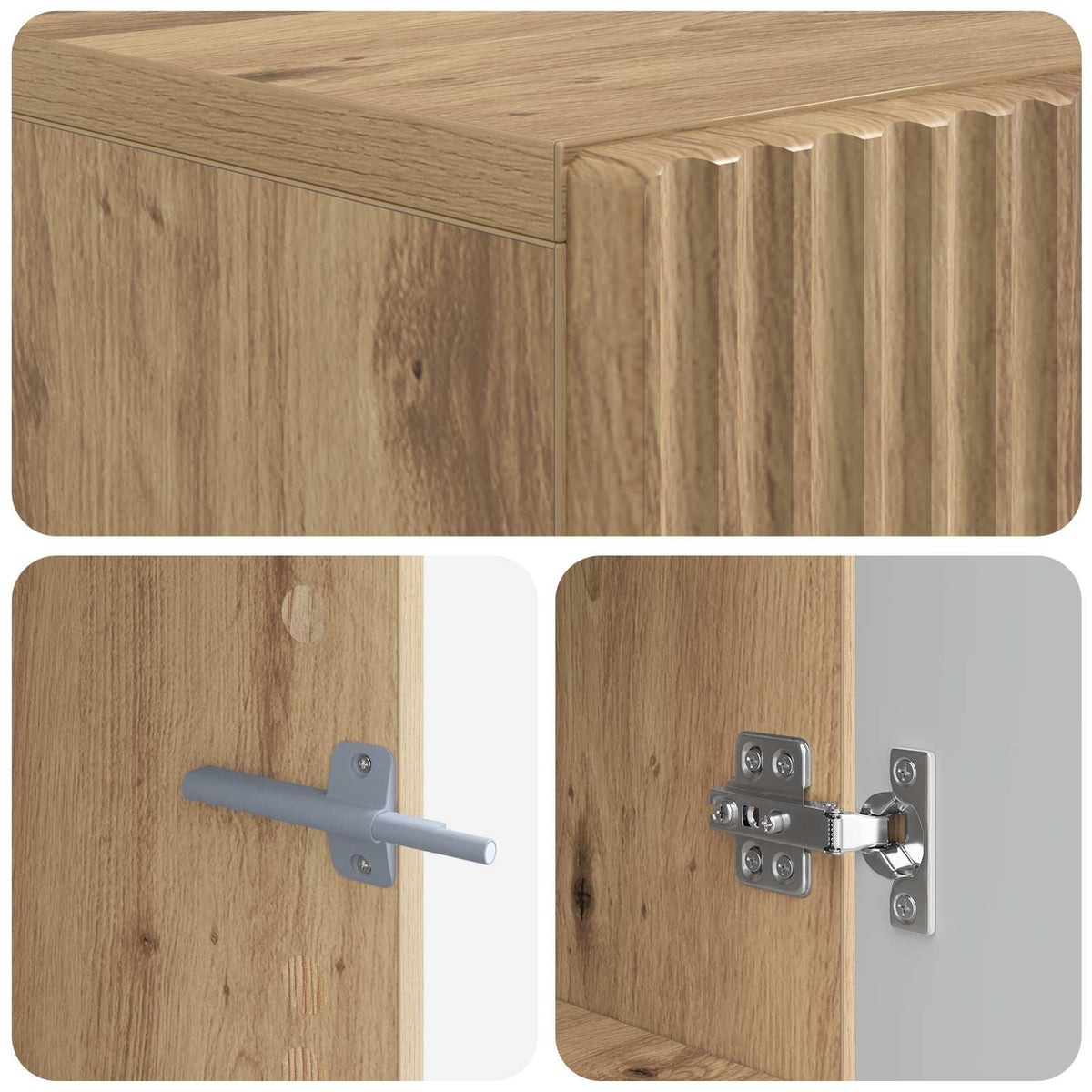 TV Cabinet Artisan Oak Engineered Wood