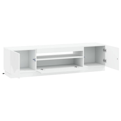LED TV Cabinet White Engineered Wood