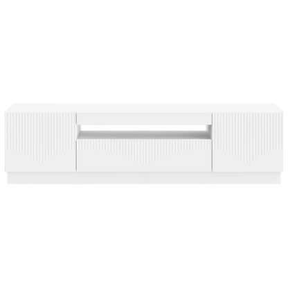 LED TV Cabinet White Engineered Wood
