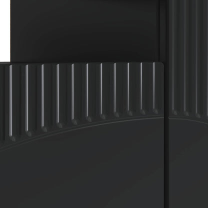 LED TV Cabinet Black Engineered Wood