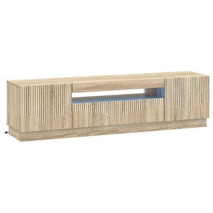 LED TV Cabinet Sonoma Oak Engineered Wood