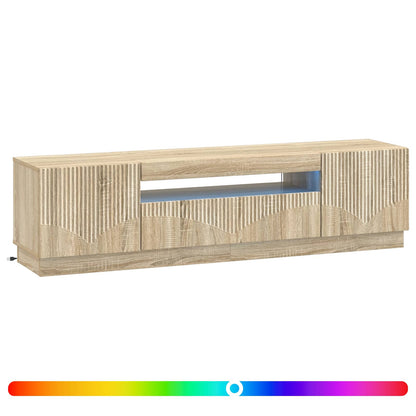 LED TV Cabinet Sonoma Oak Engineered Wood