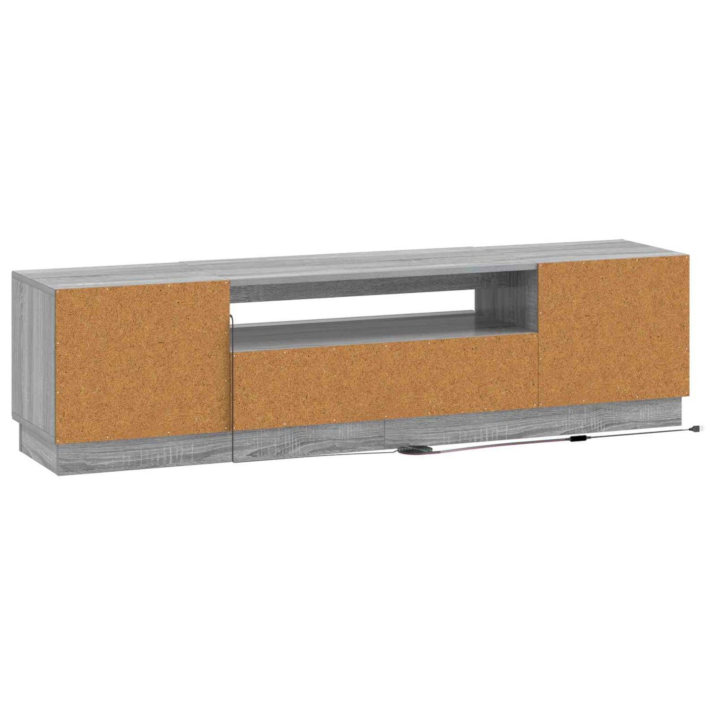LED TV Cabinet Grey Sonoma Engineered Wood
