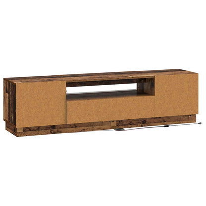 LED TV Cabinet Old Wood Engineered Wood