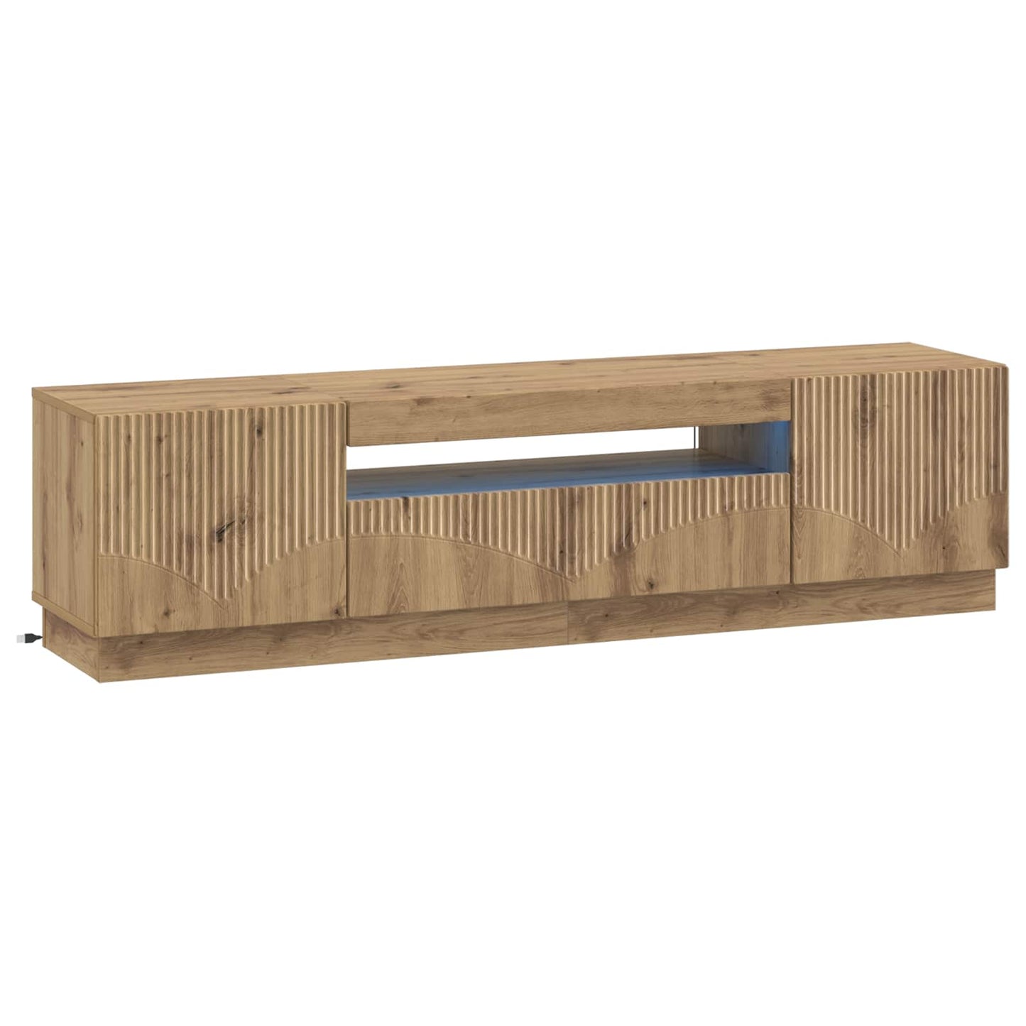 LED TV Cabinet Artisan Oak Engineered Wood