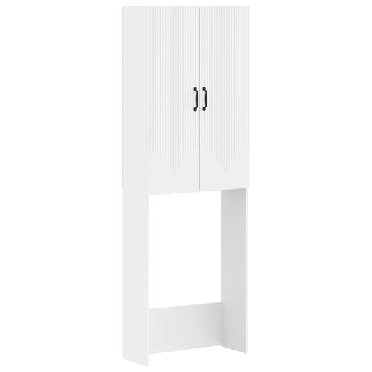 Toilet Cabinet HOORN White 66 x 25.5 x 190 cm Engineered Wood