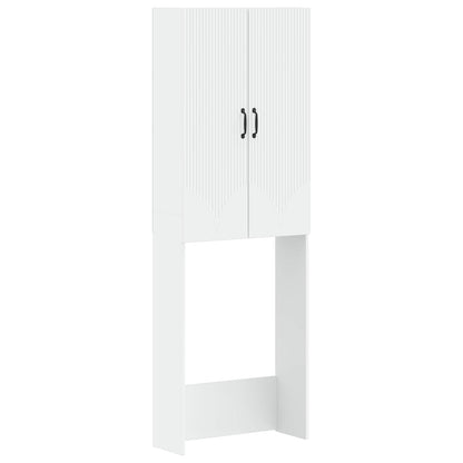 Toilet Cabinet HOORN White 66 x 25.5 x 190 cm Engineered Wood