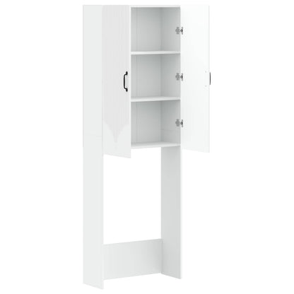 Toilet Cabinet HOORN White 66 x 25.5 x 190 cm Engineered Wood