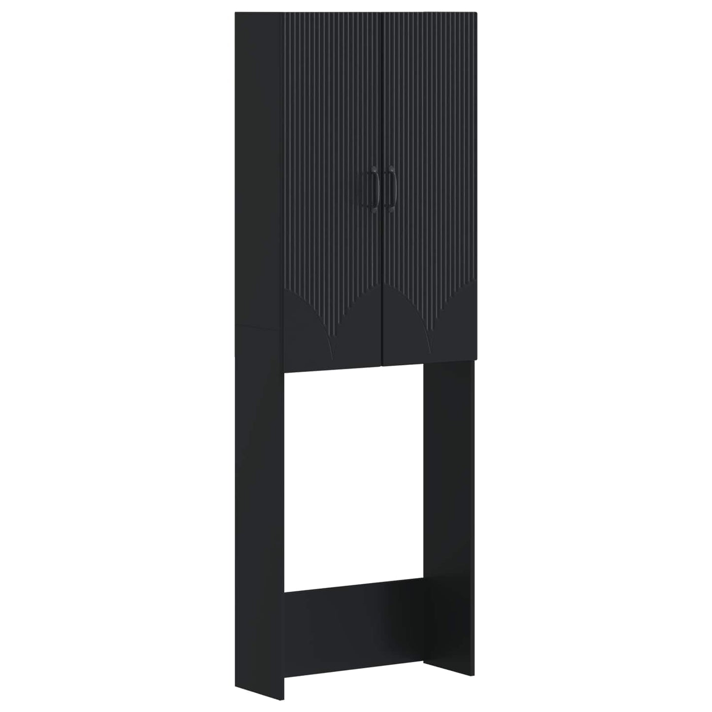 Toilet Cabinet HOORN Black 66 x 25.5 x 190 cm Engineered Wood