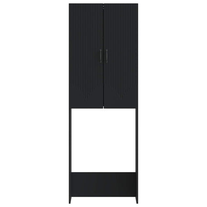 Toilet Cabinet HOORN Black 66 x 25.5 x 190 cm Engineered Wood