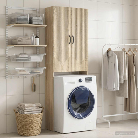 Toilet Cabinet HOORN Sonoma Oak 66 x 25.5 x 190 cm