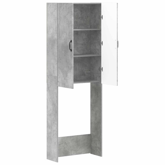 Toilet Cabinet HOORN Concrete Grey 66 x 25.5 x 190 cm