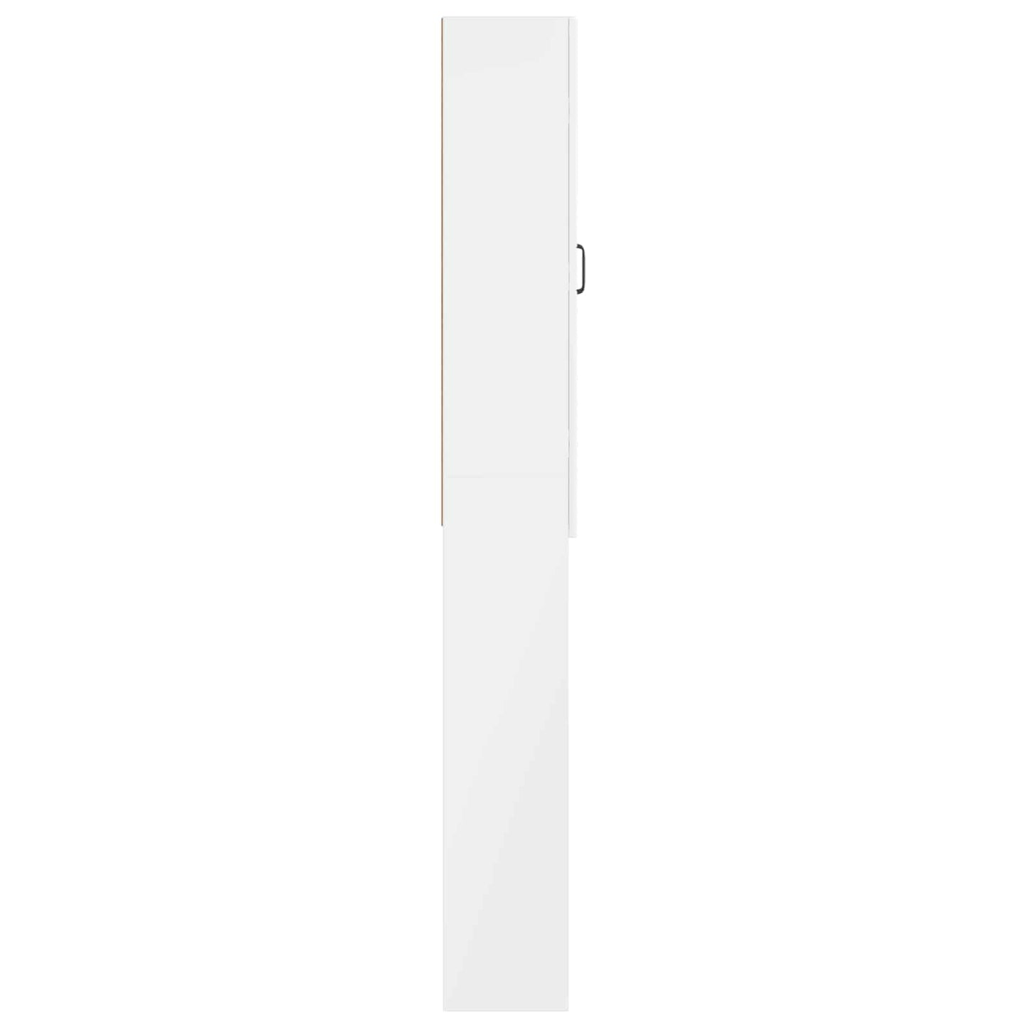 Toilet Cabinet HOORN High Gloss White 66 x 25.5 x 190 cm