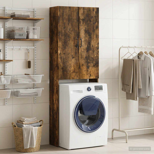 Toilet Cabinet HOORN Smoked Oak 66 x 25.5 x 190 cm