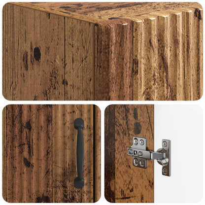 Toilet Cabinet HOORN Old Wood 66 x 25.5 x 190 cm