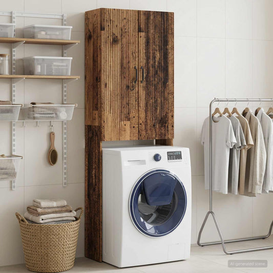Toilet Cabinet HOORN Old Wood 66 x 25.5 x 190 cm