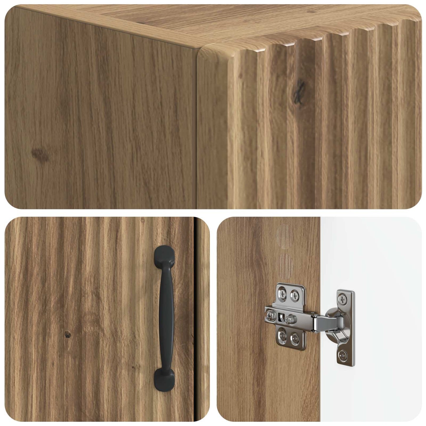 Toilet Cabinet HOORN Artisan Oak 66 x 25.5 x 190 cm
