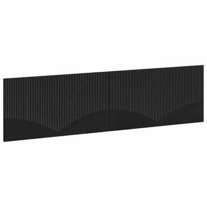 Wall-Mounted Headboard HOORN Black Engineered Wood
