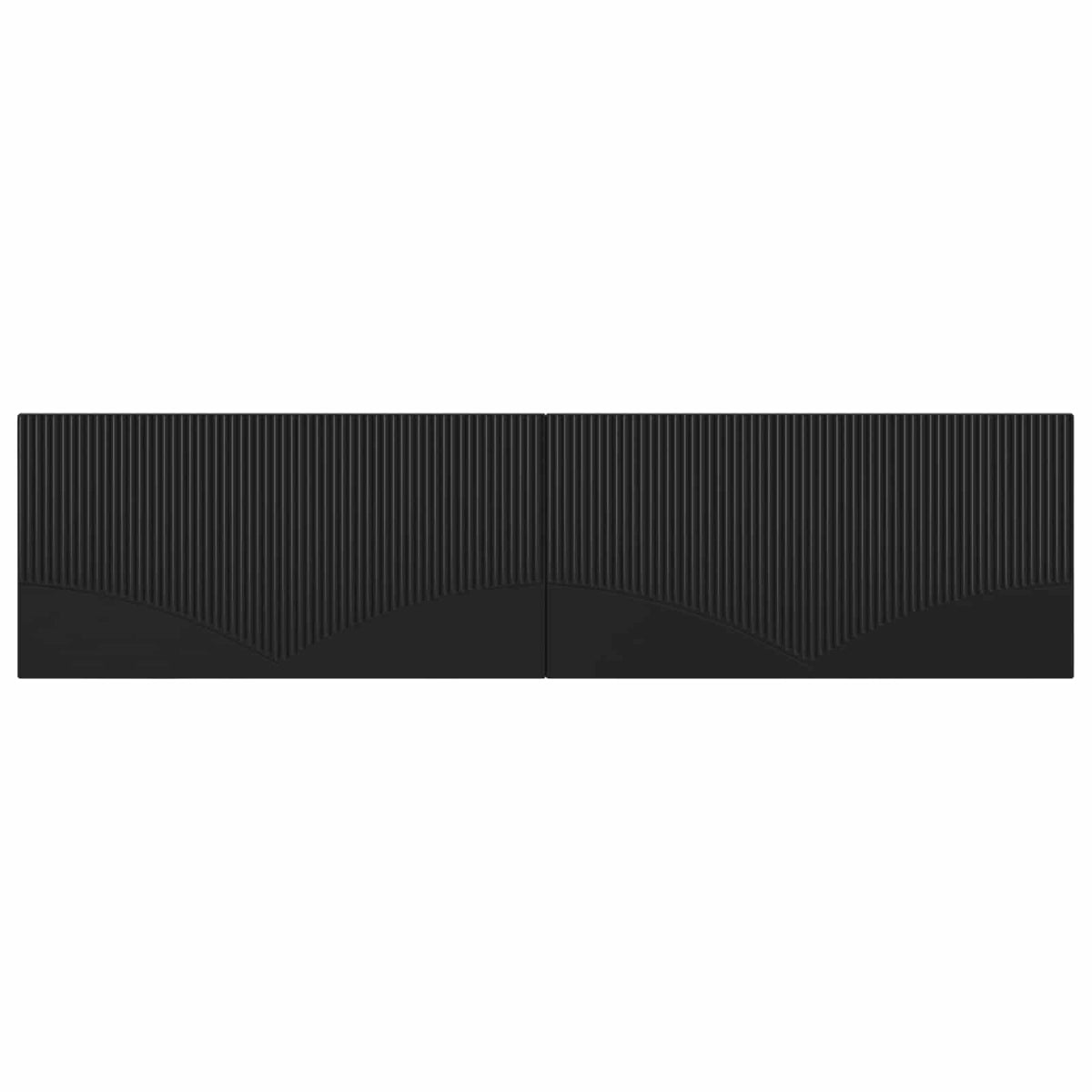 Wall-Mounted Headboard HOORN Black Engineered Wood