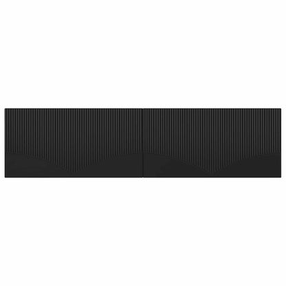 Wall-Mounted Headboard HOORN Black Engineered Wood
