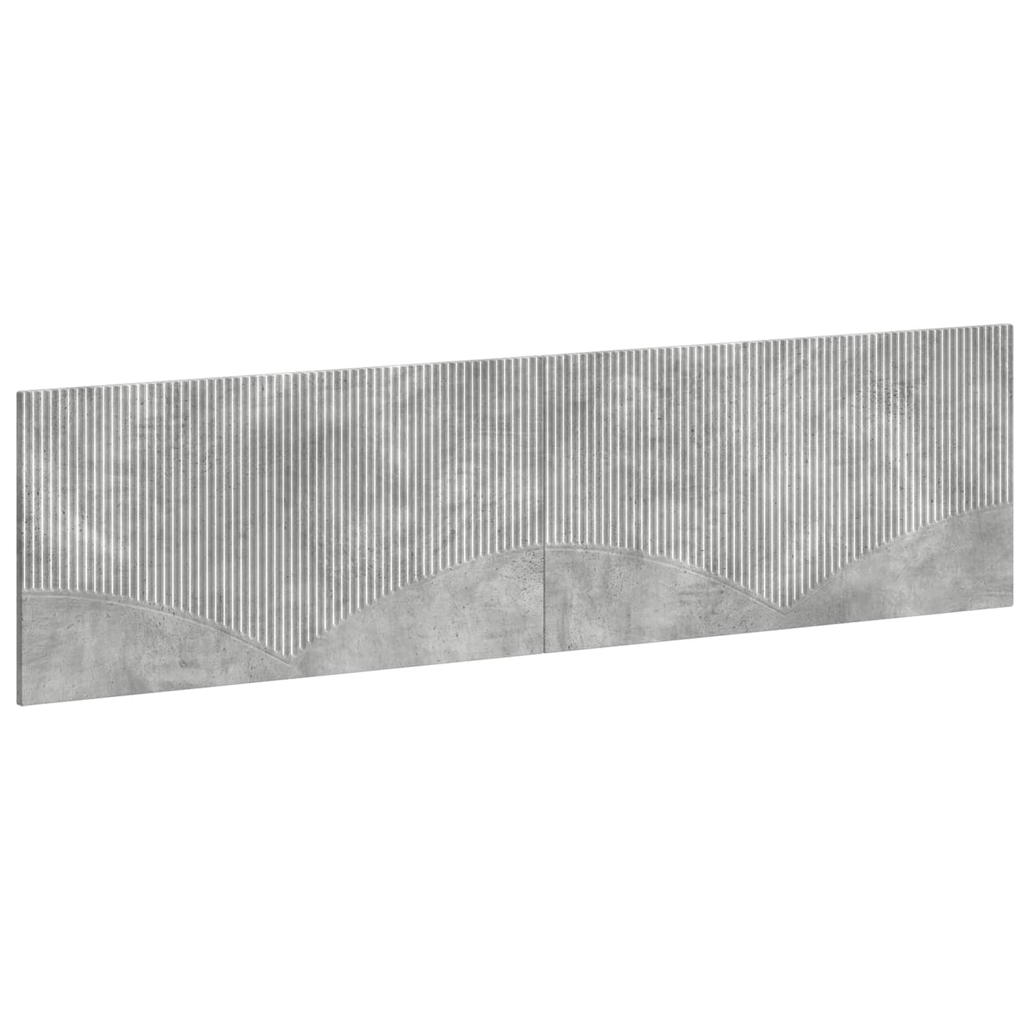 Wall-Mounted Headboard HOORN Concrete Grey Engineered Wood