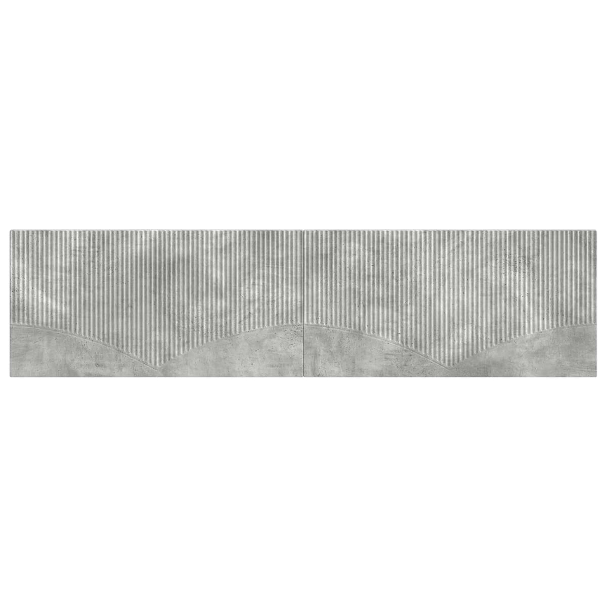 Wall-Mounted Headboard HOORN Concrete Grey Engineered Wood