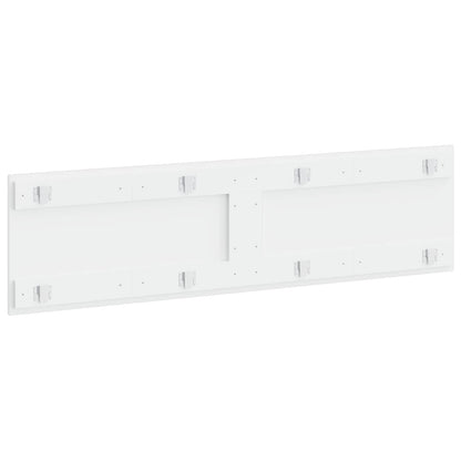 Wall-Mounted Headboard HOORN High Gloss White Engineered Wood