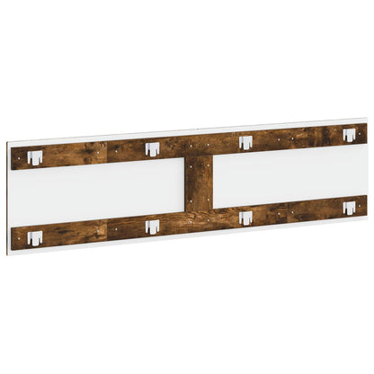Wall-Mounted Headboard HOORN Smoked Oak Engineered Wood
