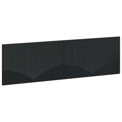 Wall-Mounted Headboard HOORN Black Engineered Wood