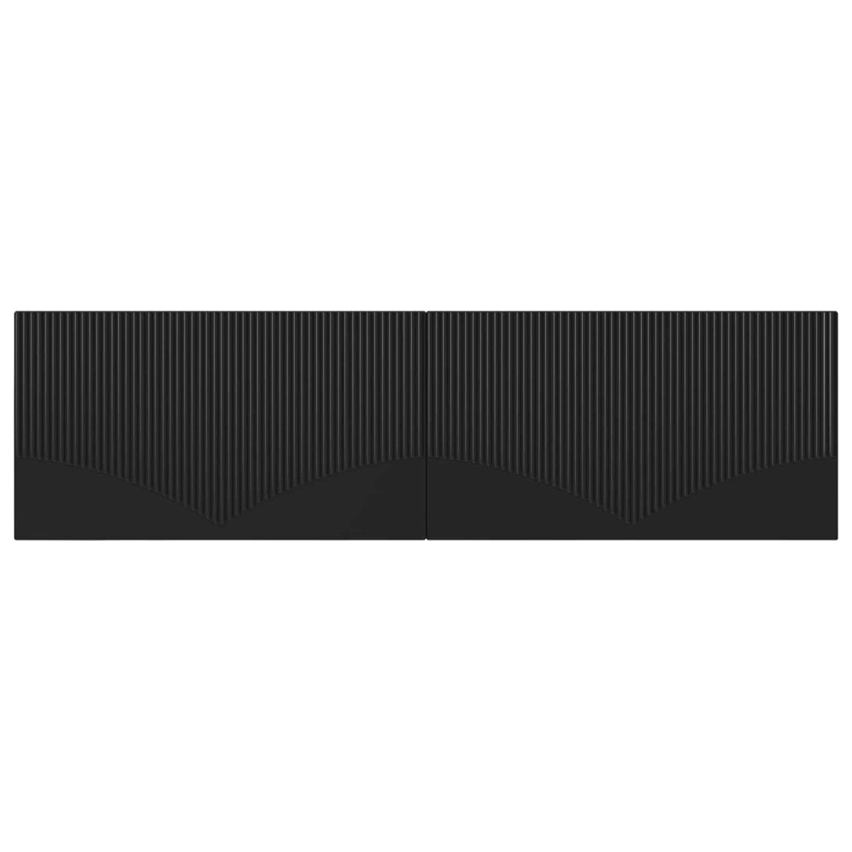 Wall-Mounted Headboard HOORN Black Engineered Wood