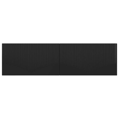 Wall-Mounted Headboard HOORN Black Engineered Wood