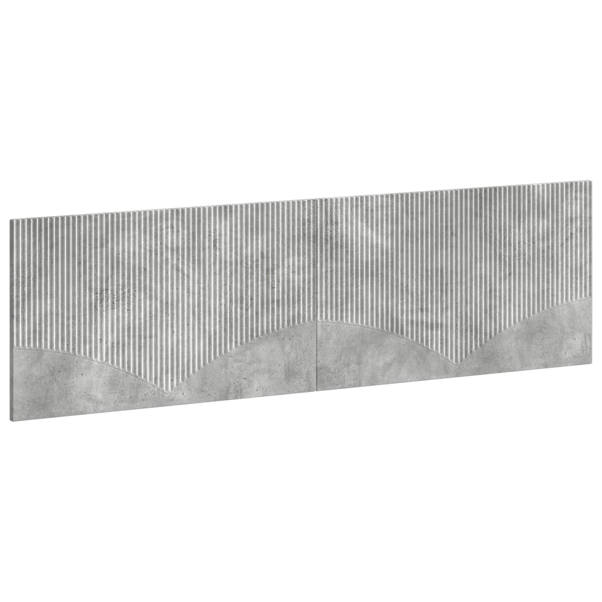 Wall-Mounted Headboard HOORN Concrete Grey Engineered Wood