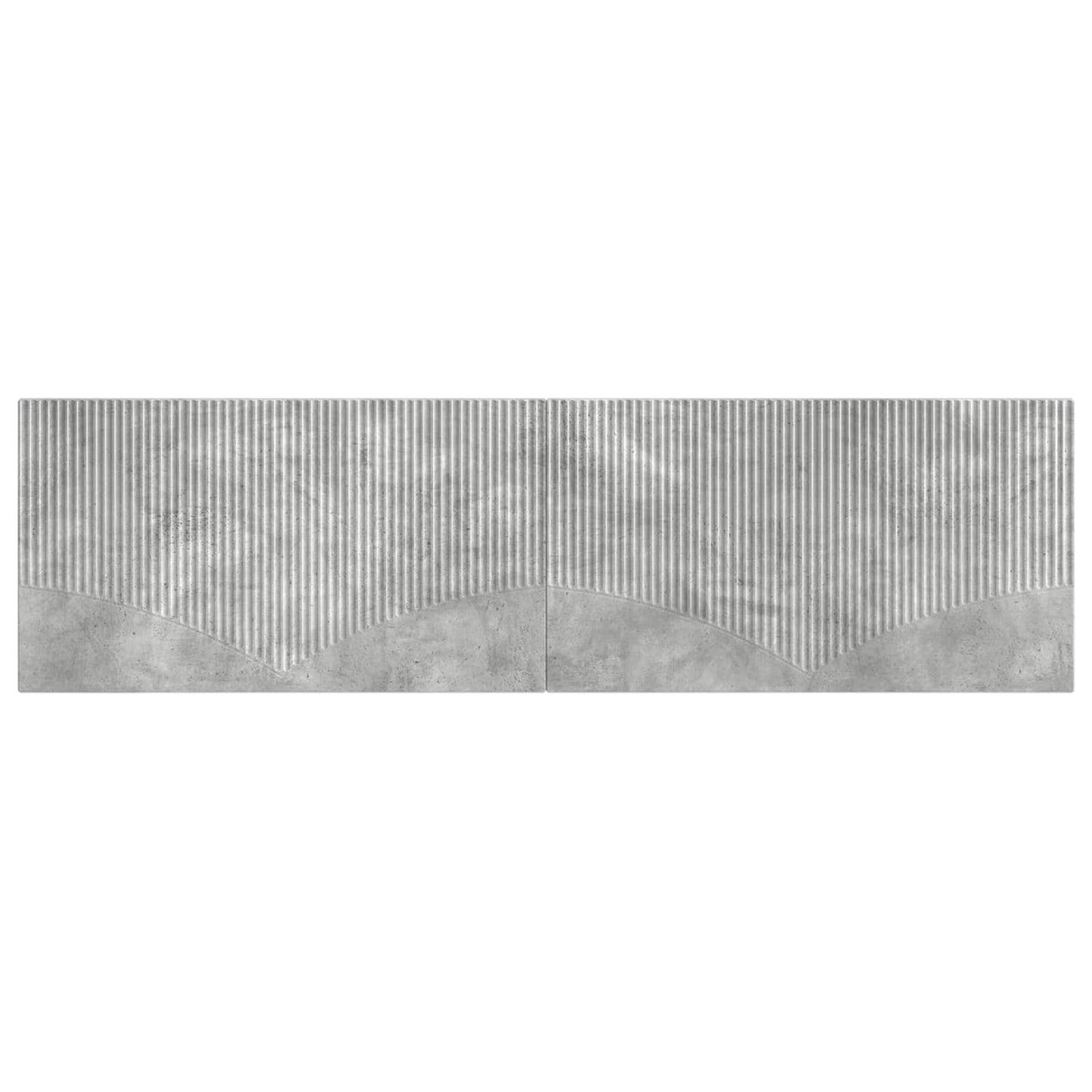 Wall-Mounted Headboard HOORN Concrete Grey Engineered Wood