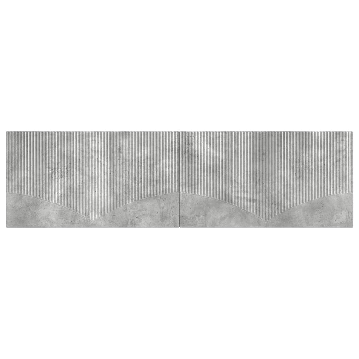 Wall-Mounted Headboard HOORN Concrete Grey Engineered Wood